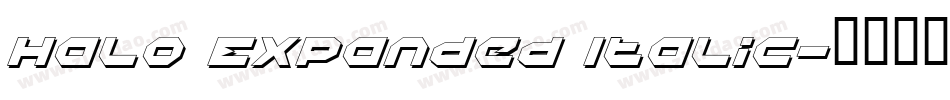 Halo Expanded Italic字体转换